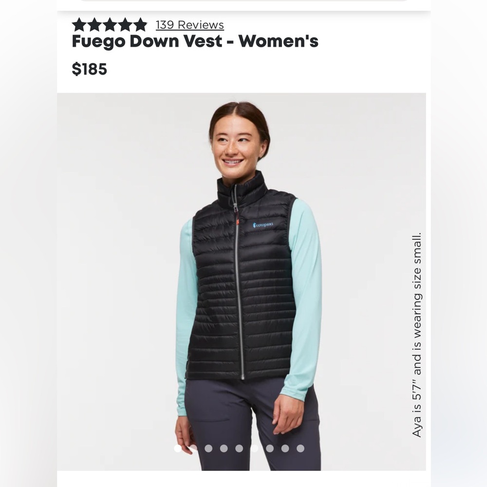 Women’s Cotopaxi Fuego down vest